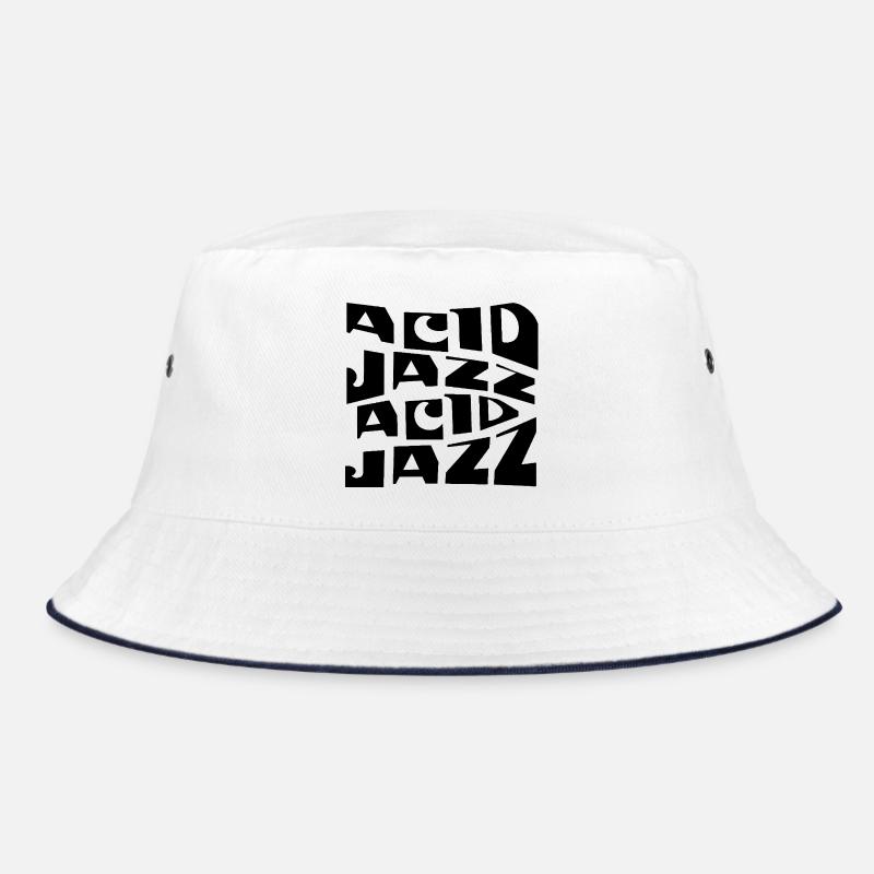 Design eines Acid-Jazz-Musikplakats Bucket Hat