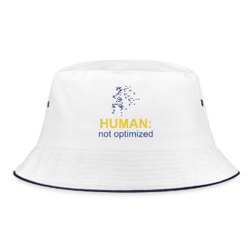 Humain : Non optimisé - Bob - blanc/marine - Devant