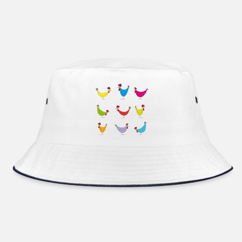 Chicken Fans - Rooster - Rooster - Chick - Egg - Organic Bucket Hat