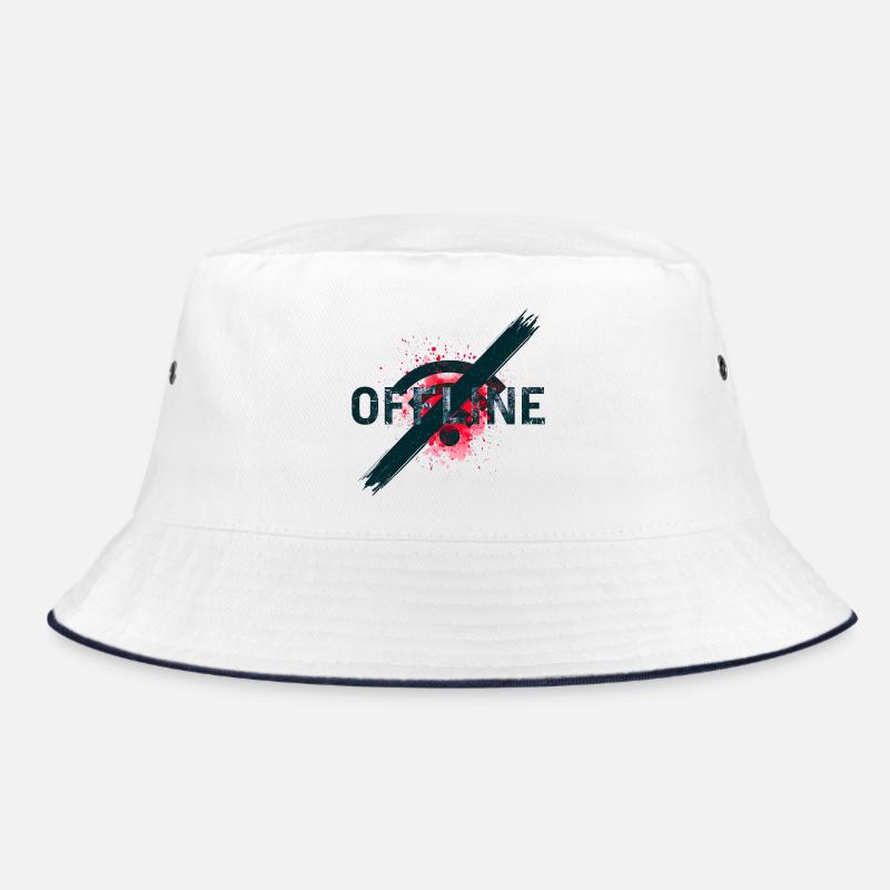 Chronically Offline - Digital Detox Art Bucket Hat