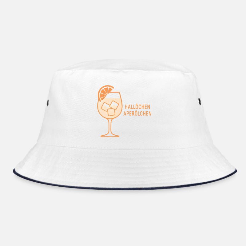 Hallöchen Aperölchen Party Spritz Geschenkidee Bucket Hat
