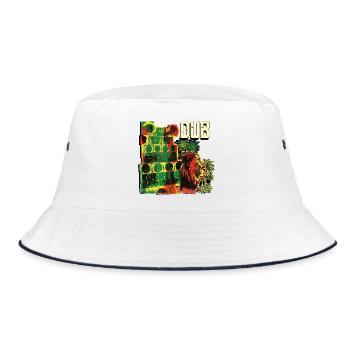 Dub Reggae Soundsystem Session - Bucket Hat - white/navy - Front