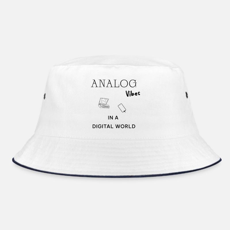 Analog Vibes Digital World – Turntable Retro Bucket Hat