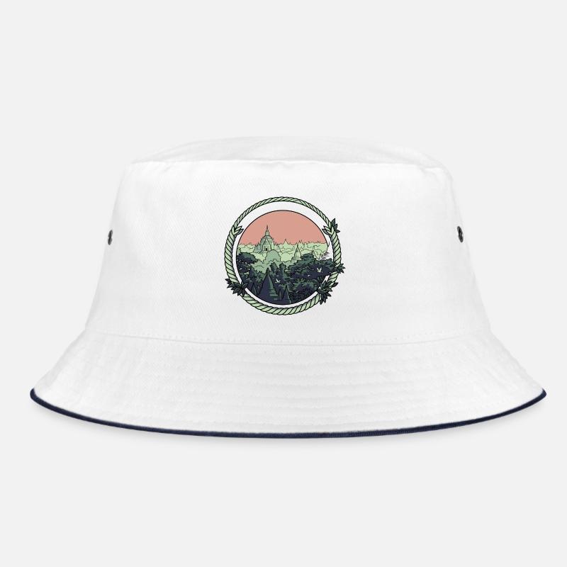 Pagode Comic-Style Bucket Hat