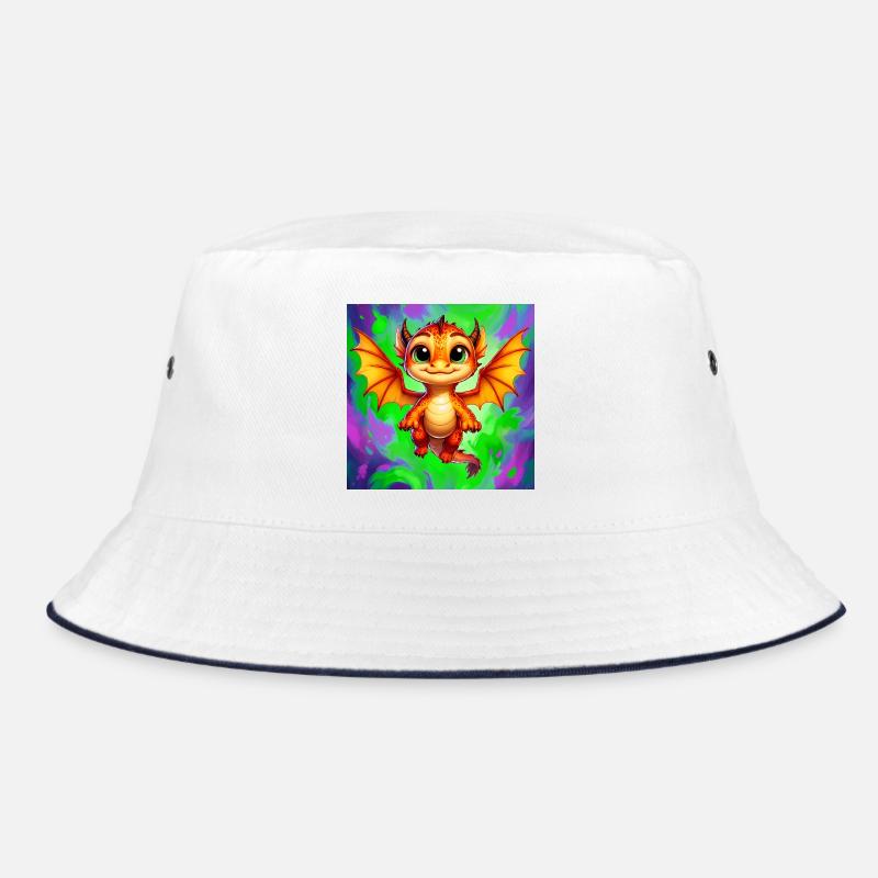 dragon - Bob - blanc/marine