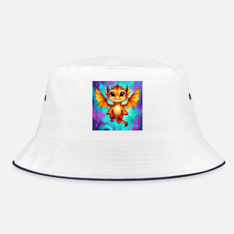 dragon - Bob - blanc/marine