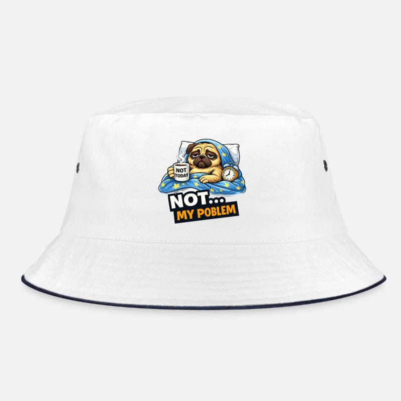 Nicht heute Pug Cozy-Meme Bucket Hat