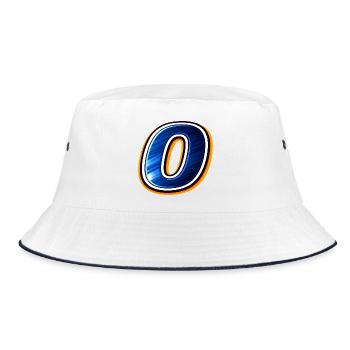Maillot de football numéro 0 Design Style sportif - Bob - blanc/marine - Devant