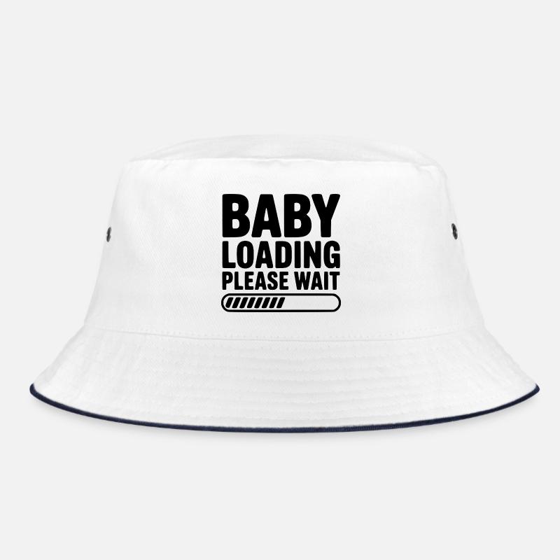 Baby lädt Bitte warten Sie Bucket Hat