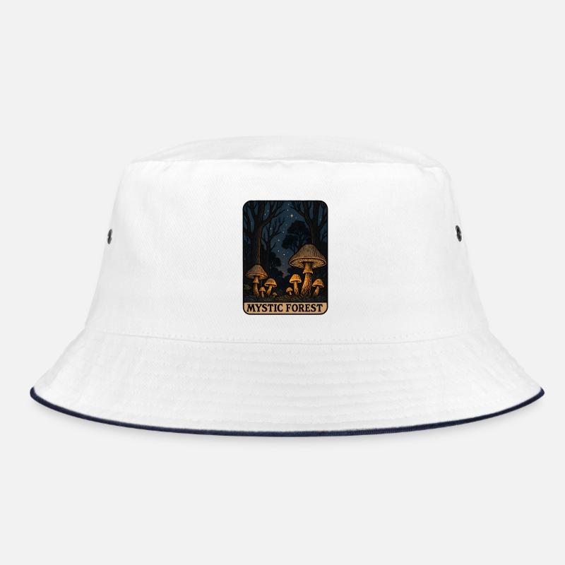 Mystischer Wald der Leuchtpilze Bucket Hat