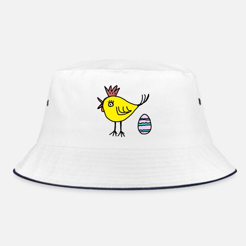 Chicken Chick Egg Easter Easter Egg Kids Bucket Hat