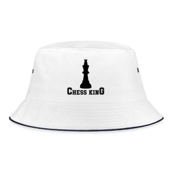 Roi des échecs - Bob - blanc/marine - Devant