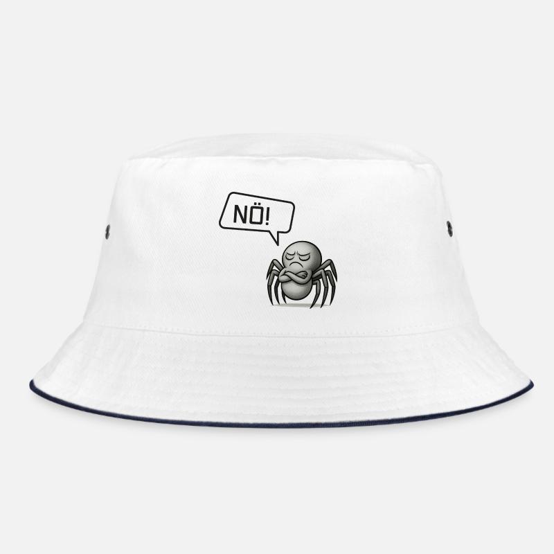 Nö! Spinne – Kleiner Sturkopf im Spinnennetz Bucket Hat