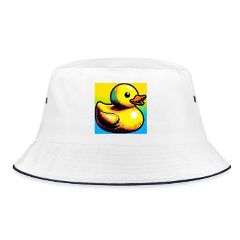 Duckling Duck Duck Duck - Bucket Hat - white/navy - Front
