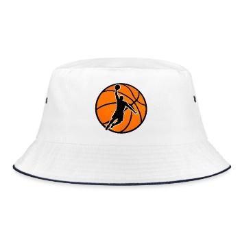 Basketball Power Dunk - Bucket Hat - white/navy - Front