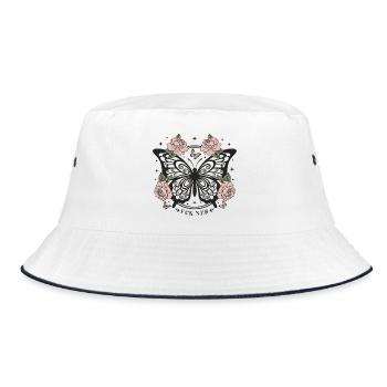 Subtle Anti-Fascist FCK NZS Women - Bucket Hat - white/navy - Front