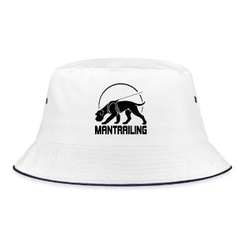 Riesenschnauzer Mantrailing Hundesport Hunde Hund - Bucket Hat - Weiß/Navy - Vorne