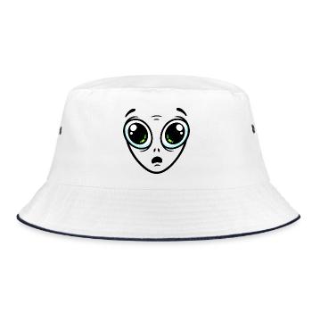 Extraterrestre aux grands yeux - Bob - blanc/marine - Devant