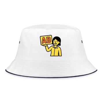 Enseignant à l’école primaire ABC Vector - Bob - blanc/marine - Devant