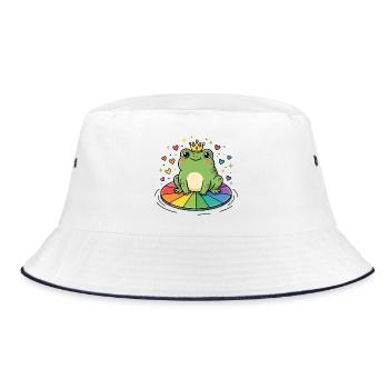 Mois de la fierté LGBT - Princesse gay - Bob - blanc/marine - Devant