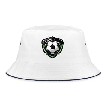 Blason de football - Bob - blanc/marine - Devant