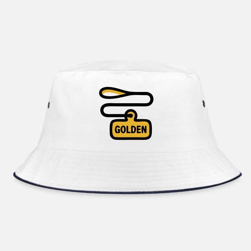 Dog Leash Golden Retriever Walk Bucket Hat