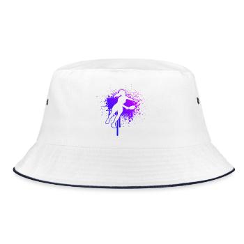 Pickleball players for pickleball players Fans - Bucket Hat - white/navy - Front