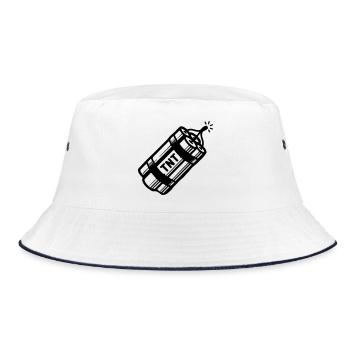 Dynamite Tnt - Bucket Hat - white/navy - Front