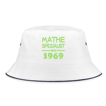 Math specialist 1969 - Bucket Hat - white/navy - Front
