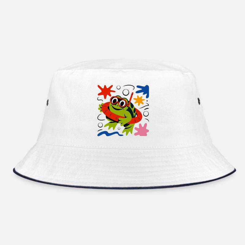 Frosch mit Taucherbrille Bucket Hat