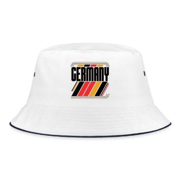 Germany - Bucket Hat - Weiß/Navy - Vorne