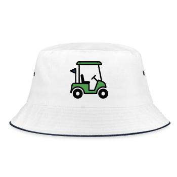 Voiturette de golf Voiture de golf Club de golf Hommes - Bob - blanc/marine - Devant