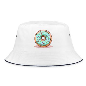 Éclatée bleu menthe donut - Bob - blanc/marine - Devant