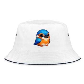 kingfishers - Bucket Hat - white/navy - Front