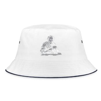 Diogenes Ehrlicher Mann Quest - Bucket Hat - Weiß/Navy - Vorne
