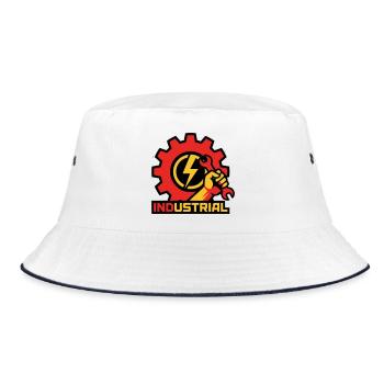 Electrician Gear Logo - Bob - blanc/marine - Devant