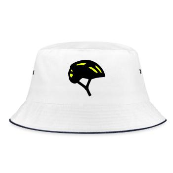 Fahrradhelm Profil Icon - Bucket Hat - Weiß/Navy - Vorne