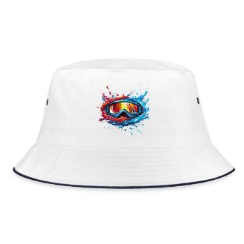 Lunettes de surf - Bob - blanc/marine - Devant