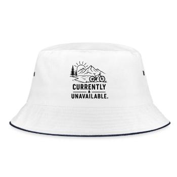 Bergbike Currently sold out - Bucket Hat - white/navy - Front