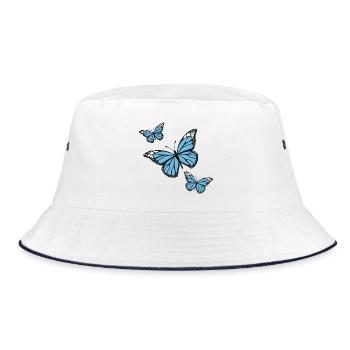 Papillons bleus - Bob - blanc/marine - Devant