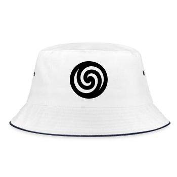 japonaise spirale - Bob - blanc/marine - Devant