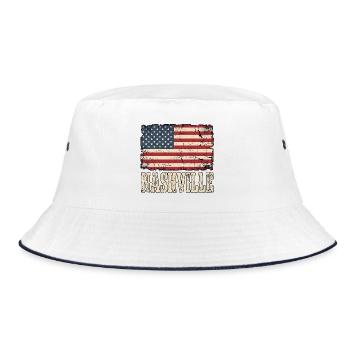 Nashville Drapeau des États-Unis - Bob - blanc/marine - Devant