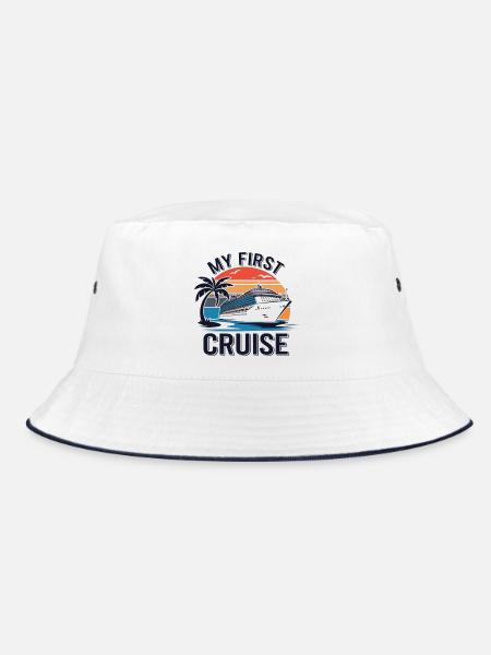 Meine erste Kreuzfahrt - Bucket Hat - Weiß/Navy