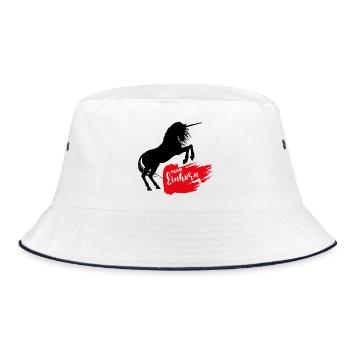 Team Unicorn Unicorn Sayings - Bucket Hat - white/navy - Front