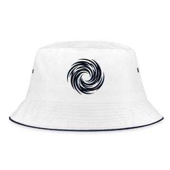 TCG Portal Strudel Grafik - Bucket Hat - Weiß/Navy - Vorne