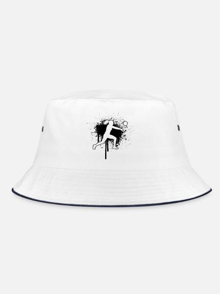 Die Ballsportlerinnen und Fistball passen zusammen - Bucket Hat - Weiß/Navy