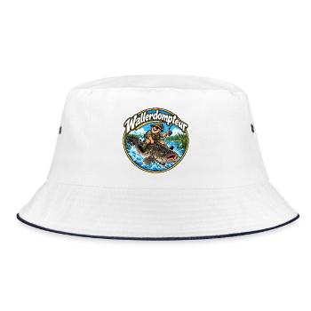Waller Angeln - Bucket Hat - Weiß/Navy - Vorne