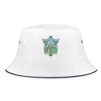 Röntgen Halloween Handwerker - Bucket Hat - Weiß/Navy - Vorne