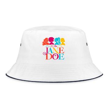 Ich bin Jane Doe - Bucket Hat - Weiß/Navy - Vorne