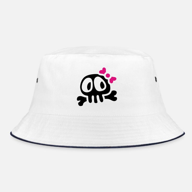 lady skull Bucket Hat